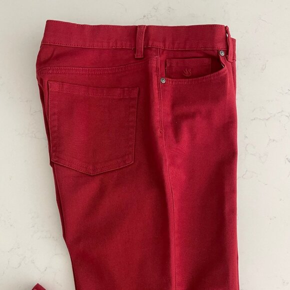 Gloria Vanderbilt Amanda 5 Pkt Straight Leg Cotton Jeans Burnt Red Sz 8P NWOT - Picture 8 of 13